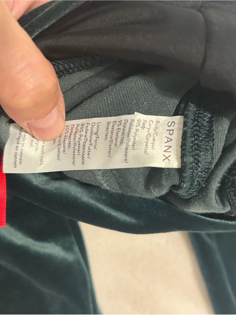 SPANX  Luxe Lift Velvety Emerald Green Leggings | Size Small | - Picture 8 of 9